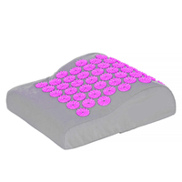 Coussin de yoga portable, écologique, lavable, pliable et durable en coton et mousse PU, avec points d'acupuncture anti-stress et masseur à aiguilles