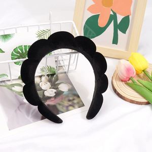 Bandeau de Spa en Éponge Douce pour le Lavage du Visage et le Maquillage, Bandeau Antidérapant pour Soins de la Peau avec Bracelets, Accessoire de Beauté Nuageux et Moelleux, Cadeau - Product Image 3