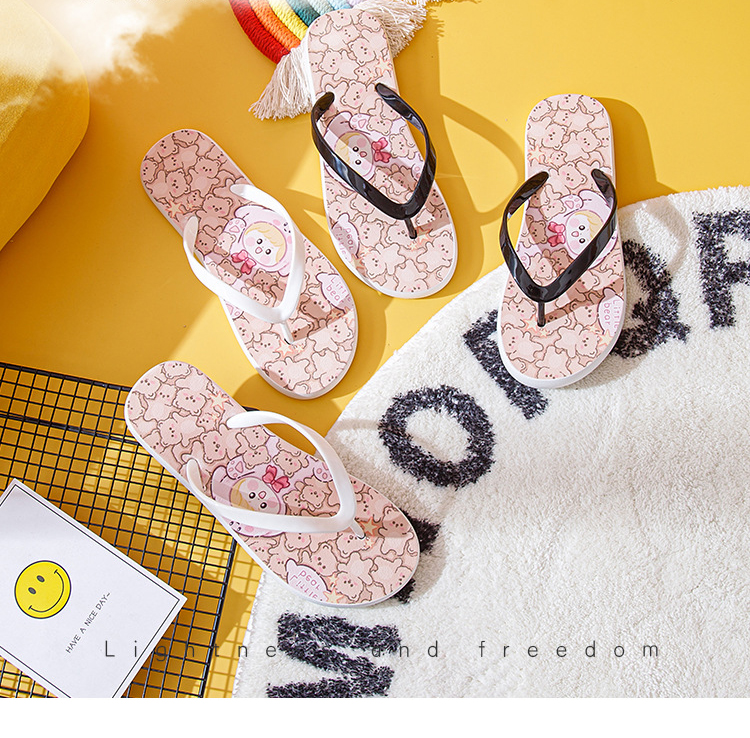 Young Female Summer Outdoor Beach Slipper Soft Girls Flip Flops Comfortable Slippers