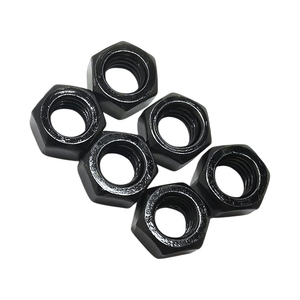 Écrou de blocage hexagonal en acier au carbone oxydé noir avec insert en nylon ISO 7041 GB/T 6182, fixation autobloquante pour machines, fabricant d'écrous en Chine - Product Image 3