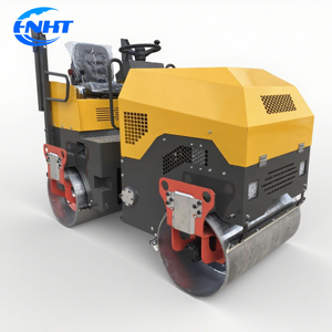 Rodillo Compactador Vibratorio de Asfalto y Suelo de 1800 KG con Doble Tambor Hidráulico y Motor Honda - Product Image 1