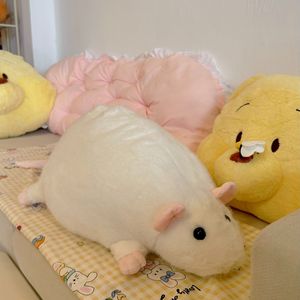 Peluche en forme de rat gris, coussin moelleux pour enfants et adultes, coussin décoratif - Product Image 3