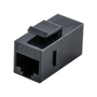 Acoplador en línea RJ45 Cat5e Cat6 6A UTP Keystone adaptador para extensión de Cable de red piezas de Telecomunicaciones