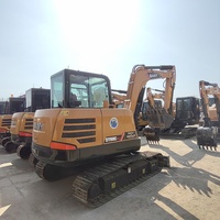 Mini-pelleuse SANY d'occasion 95% neuve SY60C Pro, machine compacte sur chenilles de 6 tonnes, excavatrices Sany 60Cpro à vendre