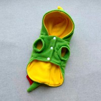 Vêtements pour chiens et chats Cawaii Little Dinosaur, polaire et polyester chauds pour l'automne/hiver, livraison gratuite