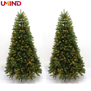 مورد شجرة وقفة واحدة 3Ft-12Ft PVC + PE مختلطة مفصلات عيد الميلاد زخرفة عيد الميلاد Adornos De Navidad - Product Image 2