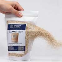 Graines de sésame blanches naturelles mélangées - Doublement nettoyées, teneur élevée en huile 45-50%, pour tahini et confiserie, stockage à sec, durée de conservation 1-2 ans