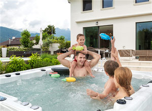 Customized 5 person hotel outdoor whirlpool massage hot <span class=keywords><strong>spa</strong></span> tub sets - Product Image 4