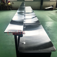 Bar mobile pliable avec comptoir de bar et éclairage LED pour l'extérieur