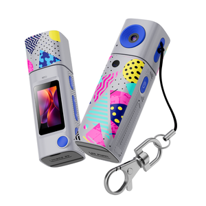 Nouvel An 2026 – Caméra porte-clés compacte décorative 2K HD mignonne pour jeunes, mini caméra pouce colorée et populaire avec grand angle de 180° - Product Image 2