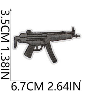 Fusil de sniper tissu brodé fer sur patch autocollant ventilateur habillé grenade patch <span class=keywords><strong>AK</strong></span> mitraillette - Product Image 3