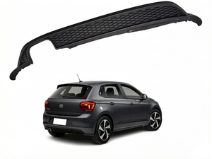 Difusor de Parachoques Trasero Negro ABS, Kit de Carrocería de Alta Calidad para VW <span class=keywords><strong>Polo</strong></span> <span class=keywords><strong>Hatchback</strong></span> 2019-2023, Accesorio de Tuning Exterior - Product Image 1