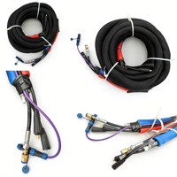 Tuyau chauffant en polyuréthane de 15 m, pompe de transfert de liquide pour revêtement par pulvérisation de polyurée, pompe de levage de matières premières pour isolation en mousse PU, pistolet de pulvérisation