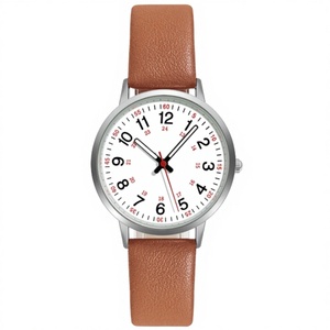 Relojes de Pulsera de Cuarzo Retro Elegantes para Mujer y Niña, con Esfera de 34mm, Hebilla de Plástico, Números Romanos Luminosos - Product Image 3