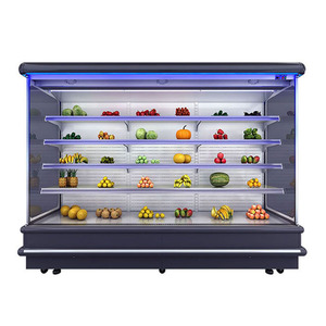Los supermercados/marcados utilizan refrigeradores abiertos de estilo europeo para exhibir y almacenar frutas, verduras y alimentos. - Product Image 6