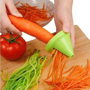 Wholesale Stainless Steel Kitchen Rotating Shredder Spiral Peeler Manual <b>Vegetable</b> Slicer Fruit Potato Radish Grater - Product Image 5
