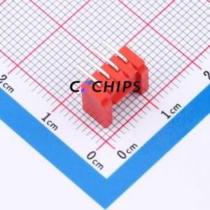 W200110K-4PR2123 Wire-to-Board Pin Header Bent Lead Through Hole,P=2mm Connector 1x4P 2mm Right Angle Insert HY - Product Image 2