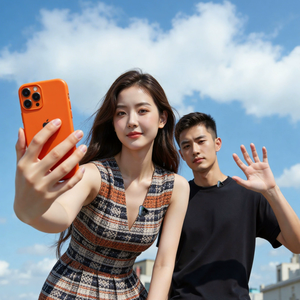 New triangle original wireless lavalier <b>microphone</b>, suitable for iPhone Android video recording and interviewing YouTube users - Product Image 4