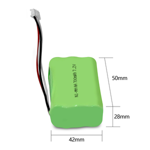 NiMH AA 700mAh 7.2V NI-MH แบตเตอรี่ AA แบบชาร์จไฟได้สำหรับสีดำและชั้นไฟฉาย FL3WBD ไฟ TMK FL5W10 - Product Image 2
