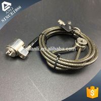 ANLI Nuevo tipo de ordenador portátil Curl Cable Lock con barra en T