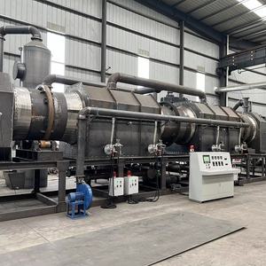 Máquina de biocarbón totalmente continua Horno de carbonización horizontal Combustión eficiente de carbón - Product Image 1