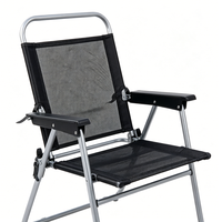 Ensemble de mobilier de patio extérieur 6 pièces en gros, avec chaises pliantes à structure métallique durable, table résistante aux UV et parasol