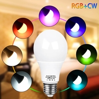 Ampoule intelligente Wifi, 9w, E27, E26, B22, A60, LED, contrôle vocal Google Home, 110-240v, télécommande à distance