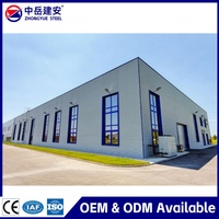 Structures en acier Q355B de qualité lourde Zhongyue, ateliers/surplus de production soudés, norme GB, conception gratuite, origine Shandong 50