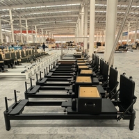 Appareil de fitness à domicile 2026, Équipement de Pilates commercial, Reformer Pilates en aluminium avec 5 ressorts pour le fitness et la musculation