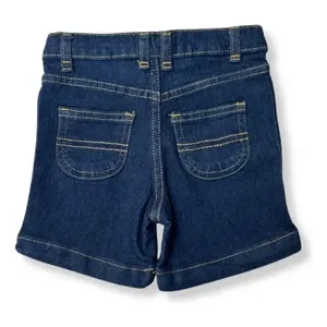 Pantaloncini in denim Adrenaline Baby, confezione da 2, in cotone blu scuro e chiaro, vestibilità dritta, pantaloni per bambini primavera-estate - Product Image 6