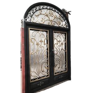 Puerta Principal de Hierro de Doble Hoja con Aislamiento Térmico, Diseño de Alta Venta - Product Image 1