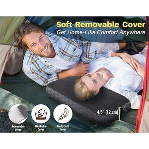 Almohada Inflable TREKOLOGY Aluft Ultra Grande 24x15 pulgadas Gris para Camping, Viajes y Senderismo - Product Image 3