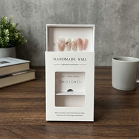 Boîte d'emballage pour vernis à ongles en carton blanc écologique avec logo personnalisé imprimé, finition mate, pour usage cosmétique