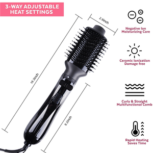 Lidow 6 Trong 1 Salon Máy Sấy Tóc Kit 1200W Tiêu Cực Ion Hot Bàn Chải Không Khí 4 Có Thể Tháo Rời Bàn Chải Cho Khách Sạn - Product Image 6