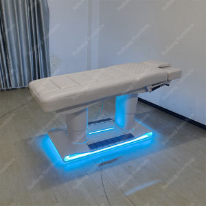 طاولة حديثة قابلة للتعديل لتدفئة الوجه 4 محركات فاخرة قابلة للتعديل في صالون العلاج الطبي طاولة تدليك سبا - Product Image 4