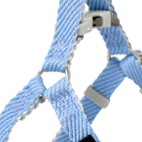 Harnais pour chien double face, solide, 1,5*30-51 cm, triangle, fermeture à boucle, simple, confortable, en tissu nylon, pour chiens de petite et moyenne taille