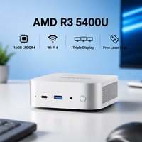 AMD Ryzen 3 5400U Mini PC Langsung dari Pabrik PC Ringkas untuk Sistem POS Kantor Bisnis dan Digital Signage