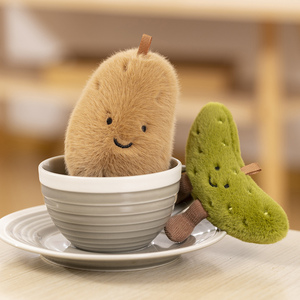 Jouet en peluche personnalisé de patate douce potelée mignon joli jouet en peluche de <span class=keywords><strong>smiley</strong></span> de nourriture de dessin animé - Product Image 6