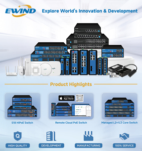 Iniettore POE Industriale EWIND <span class=keywords><strong>da</strong></span> 1-8 Porte con Supporto IEEE 802.3 Af/at, Switch POE <span class=keywords><strong>Esterno</strong></span>, Extender POE, Switch Gigabit - Product Image 2