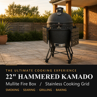 Barbecue au charbon de bois en céramique Auplex Kamado de 13 à 29 pouces, fumoir, vente en gros pour jardin, patio, camping