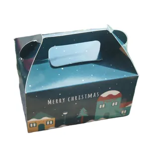 批发圣诞夜定制创意苹果包装礼品装饰糖果圣诞纸盒