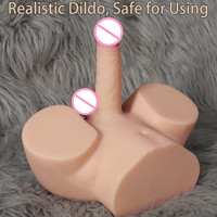 Juguetes Sexuales Unisex de 13 Libras para Masturbación Vaginal y Anal, Consolador Grande y Enorme, Realista y Flexible, Muñeco Sexual Masculino con Torso y Trasero para Hombres y Parejas Gay