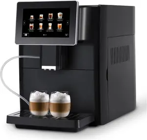Máquina automática de café Espresso con molinillo, máquina de café con pantalla táctil, 19 Bar, comercial, precio al por mayor