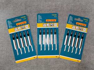 Lames <span class=keywords><strong>de</strong></span> scie sauteuse à défilement HCS haute vitesse 20 TPI, coupe incurvée sans éclats pour bois et stratifié, qualité industrielle, OEM, lot <span class=keywords><strong>de</strong></span> 5 pièces T101AO - Product Image 4