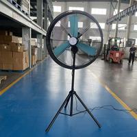 Ventilateur industriel oscillant robuste à hauteur réglable, ventilateur de sol, ventilateur sur trépied