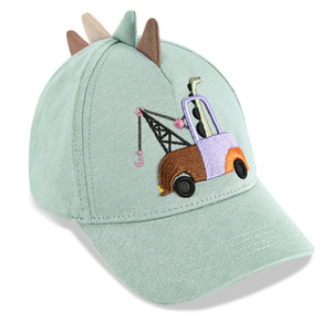 Gorra de Béisbol Deportiva Oxford con Bordado Tridimensional de Dinosaurio y Cuerno, para Niños y Bebés, Primavera-Verano - Product Image 4