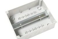 QHECO Boîtier de distribution électrique industriel étanche en ABS/PC, basse tension 220V/380V, pour intérieur et extérieur