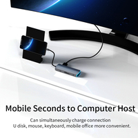 BASIX 8 in 1 Tipe C Hub Multiport Adapter USB 3.0 Kecepatan Tinggi Pengisian Daya USB Hub Docking Station
