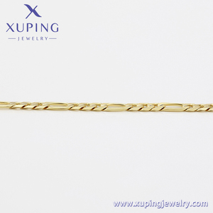 A00757209 <span class=keywords><strong>Bijoux</strong></span> Xuping – Chaîne de cheville élégante en cuivre plaqué <span class=keywords><strong>or</strong></span> 14 carats, design léger et luxueux, respectueux de l'environnement - Product Image 5