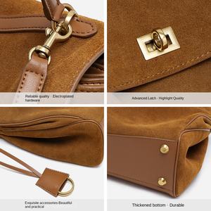 Bolso Tote de Mujer <span class=keywords><strong>ZAMO</strong></span>, Otoño Invierno, Nuevo, de Moda, Cuero Genuino, Impermeable, de Alta Gama, Ligero, Lujoso, Esmerilado, Gran Capacidad - Product Image 5